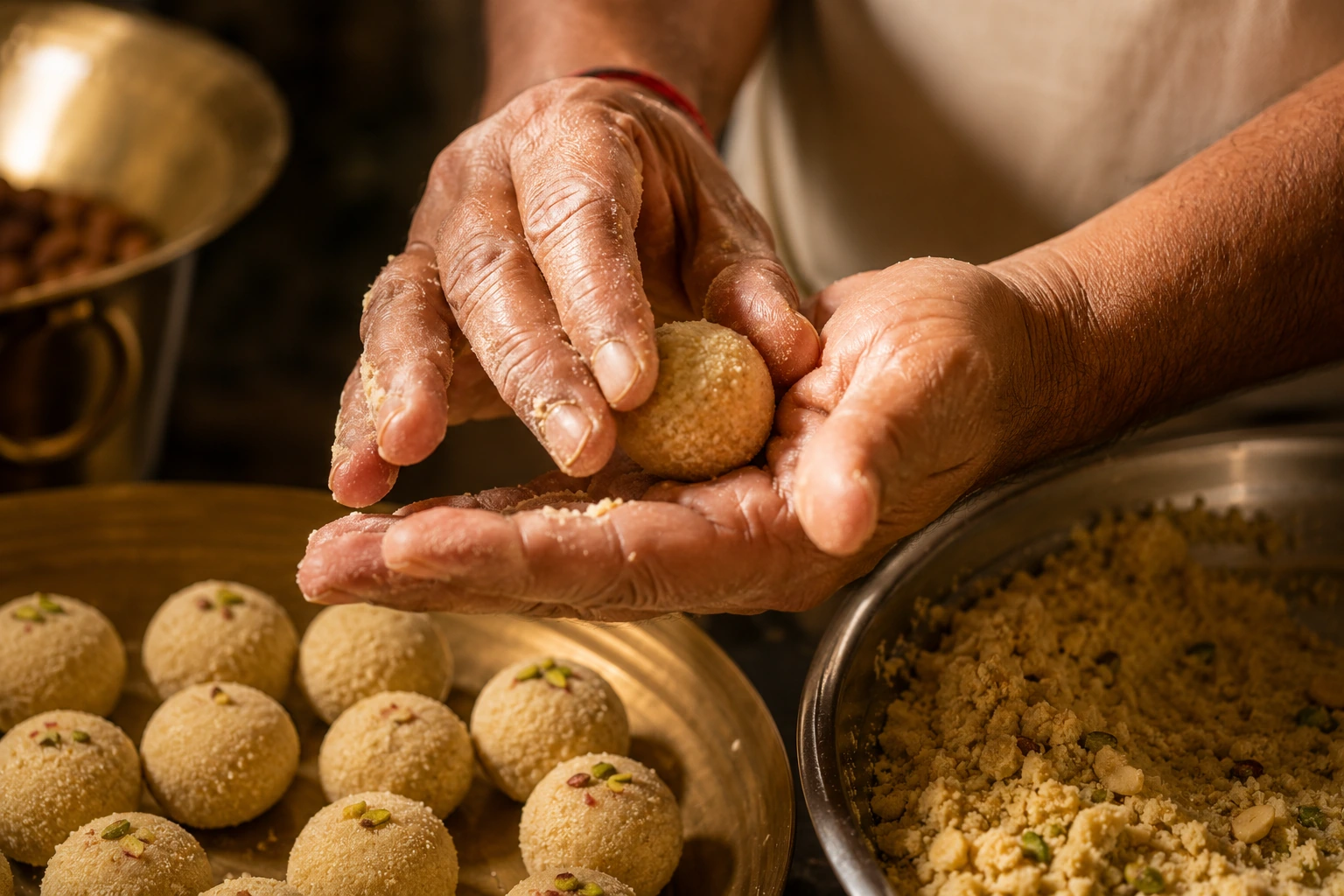 Traditional Indori sweets and namkeen prepared at Vishwas Sweets & Namkeen
